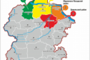 Карта Чувашии