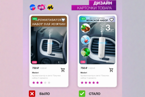 Дизайн карточек для Wildberries - ароматизаторы