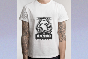 Принт для футболки - вектор