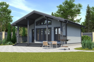 Визуализация каркасного дома