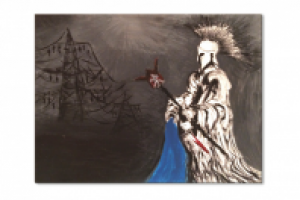 Текстурная бумага + масло