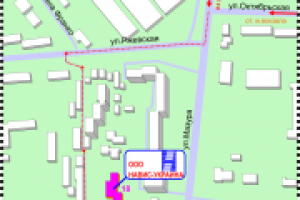 Карта проезда с маленьким 3D