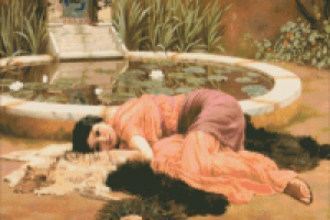 Godward_Девушка у бассейна