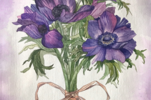 по уроку акварельные цветы