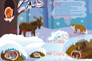 разворот обучающей книги с наклейками