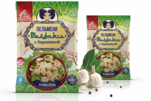 Дизайн серии упаковки для пельменей