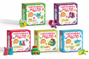 Упаковка наборов для творчества "Пластилиновое мыло"