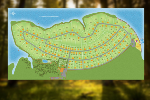 Схема коттеджного поселка