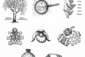 Рисунки на полях для книги по истории