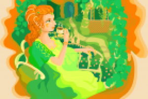 Фея пьет кофе