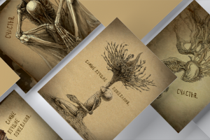 Верстка набора открыток и обложки