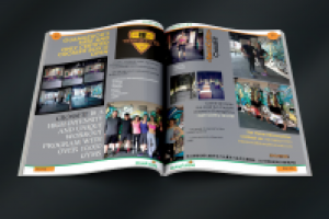 Журнал "Мандарин", разворот о спорте