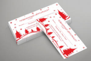 Сертификат новогодний