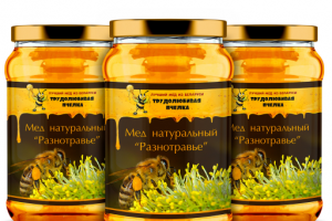 Мед "Трудолюбивая пчелка" разнотравье