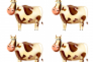 Коровка в мультипликационный ролик