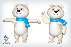 Олимпийский Мишка (3d модель)