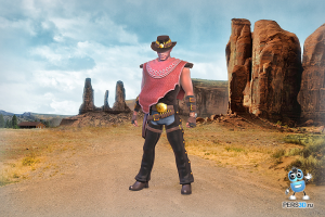 Ковбой - 3D модель и анимация