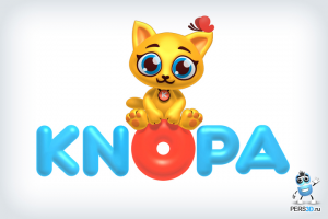 Кнопа - брендовый 3D персонаж и логотип