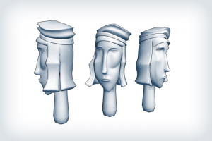 стилизованная голова