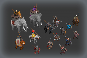 Ассет персонажей для игры в жанре RTS