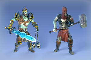 3D персонажи и анимации для DOTA-образной игры