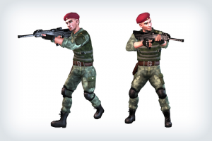 Десантник - лоу поли модель