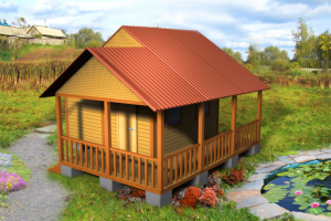Дачные домики и бани