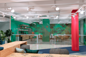 визуализация большого офиса