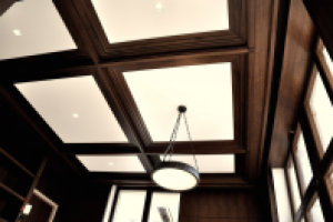 Частный пентхаус, Фрунзенская. Кабинет потолок.