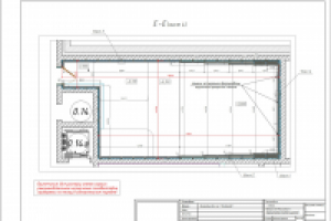 Частный дом. Проект кинозала. План звукопоглощающей отделки.