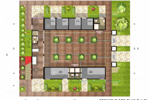 Здание хостела из морских контейнеров