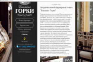 Наполнение новостной ленты ТМ "Ближние Горки"