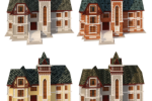 Моделирование домиков для сайта компании TEGOLA