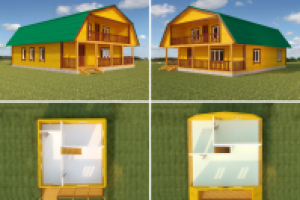 Моделирование домов из бруса для сайта
