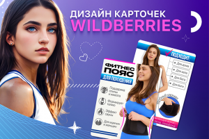 Дизайн карточек товара Wildberries, инфографика
