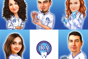 Шаржи сотрудников стоматологии Stom-RA