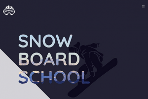 Landing-page "Школа Сноуборда"