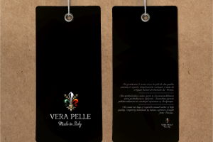 Дизайн бирки для бренда кожаных сумок