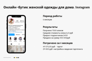 Провижение Инстаграм брнеда женской домашней одежды