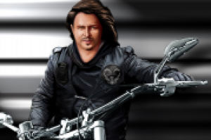 Байкер (заказной портрет)