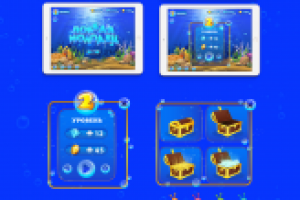 Fish Sea -графика для игры(вектор)