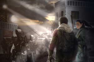 Иллюстрация для книги Свердловск-45  "Блокпост Волкодавов"