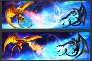 2 варианта шапки для твич канала