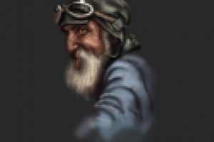 Набросок персонажа. "Дедуля"