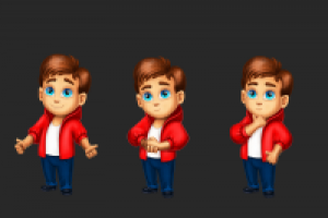 Персонаж для сайта  "счастливчик"