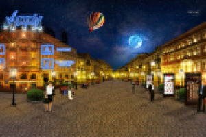 Иллюстрация для сайта.Ночной город.