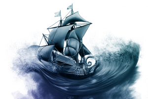 Кракен и корабль