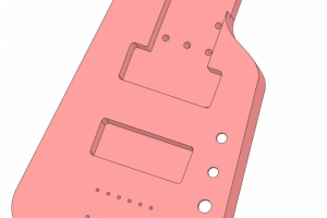 Корпус безголовой (headless) гитары.