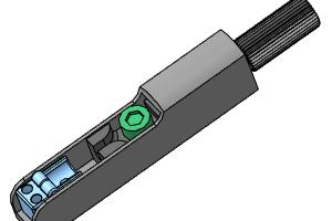 Прототип колка для безголовой электрогитары.