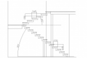 Расчет несимметричного лестничного марша